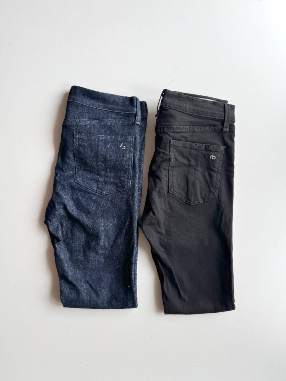 Lot of 2 RAG & BONE High Rise Ankle Skinny Jeans, Size 27